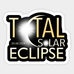Total solar eclipse 04:08:2024 Sticker